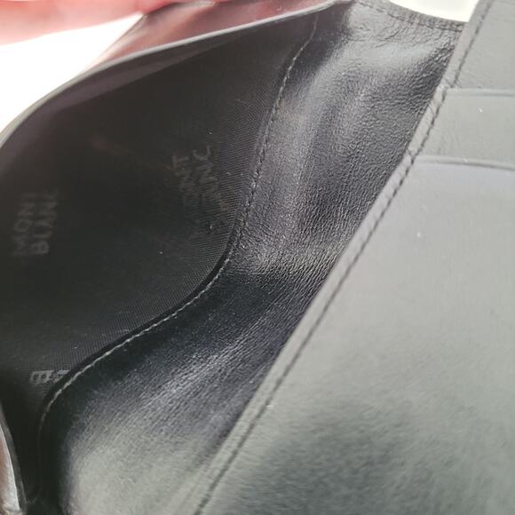 Montblanc Meisterstuck Men's Leather Black Wallet Card Holder Small Bifold Logo - Picture 6 of 9